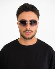 Men's Eyewear Diamond Cut Black