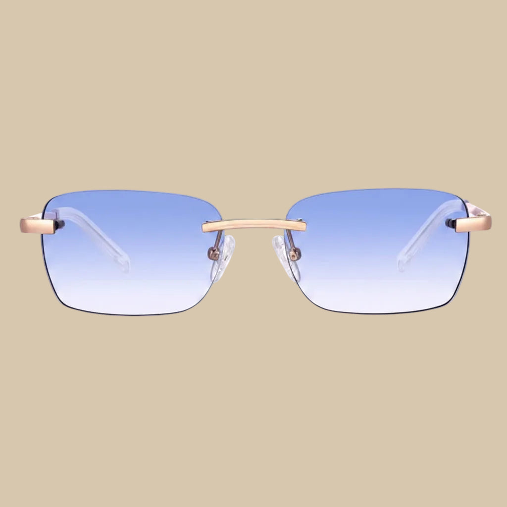 Eyewear Light Blue Gradient | 9K Gold plated