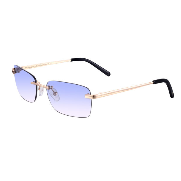 Women's Eyewear Blue gradient | 9K Gold plated