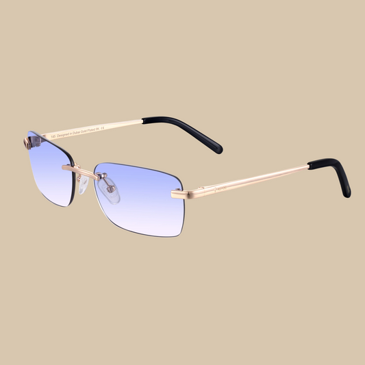 Eyewear Blue gradient | 9K Gold plated