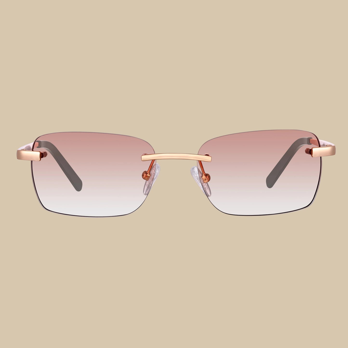 Eyewear Brown Gradient | 9K Gold plated Black temples