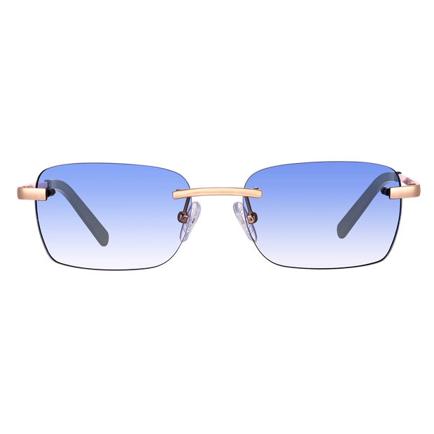 Women's Eyewear Blue Gradient | 9K Gold plated