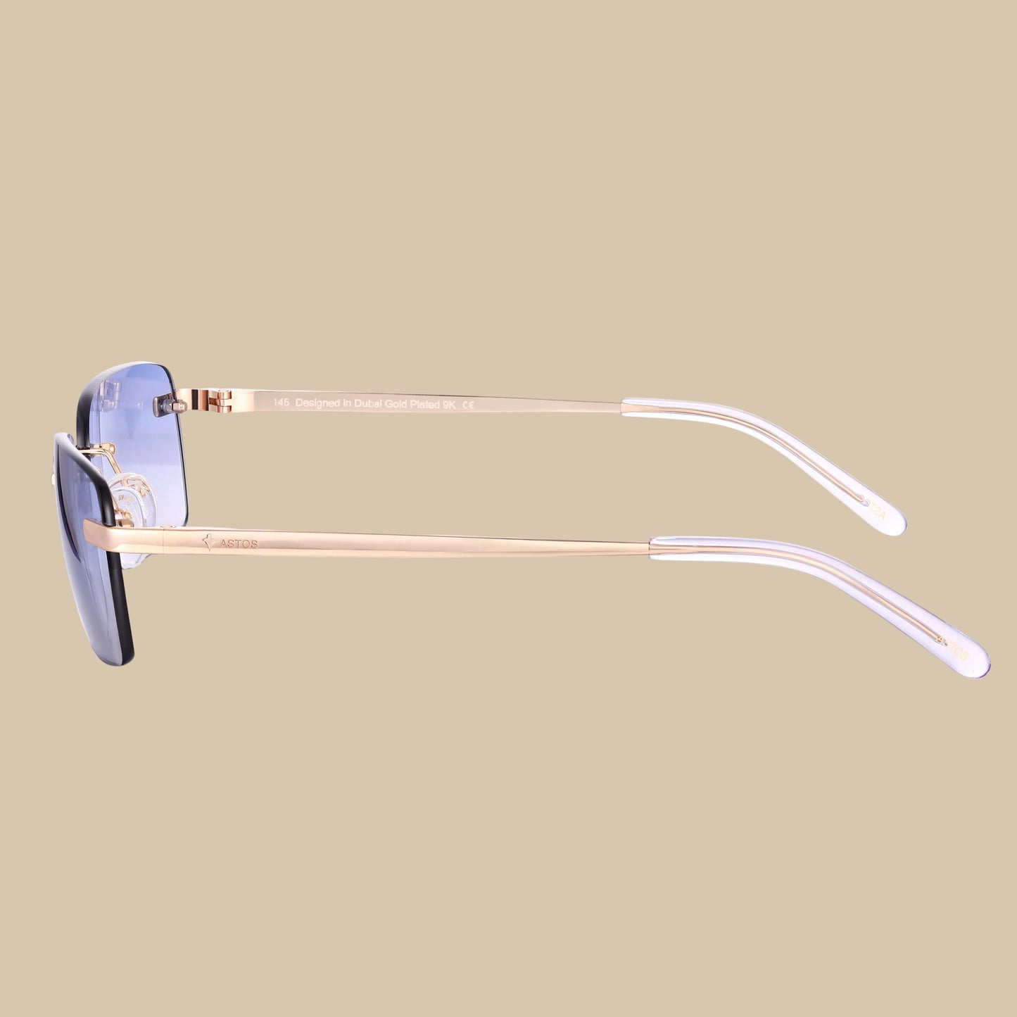 Eyewear Light Blue Gradient | 9K Gold plated