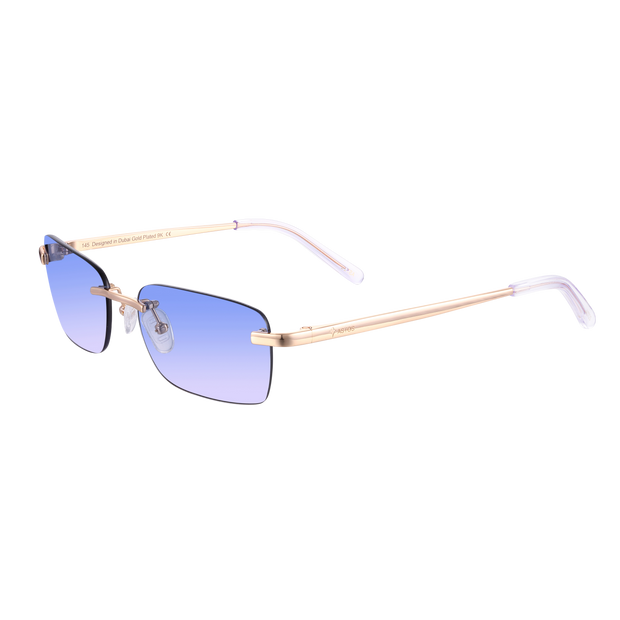 Men's Eyewear Blue gradient | 9K Gold plated