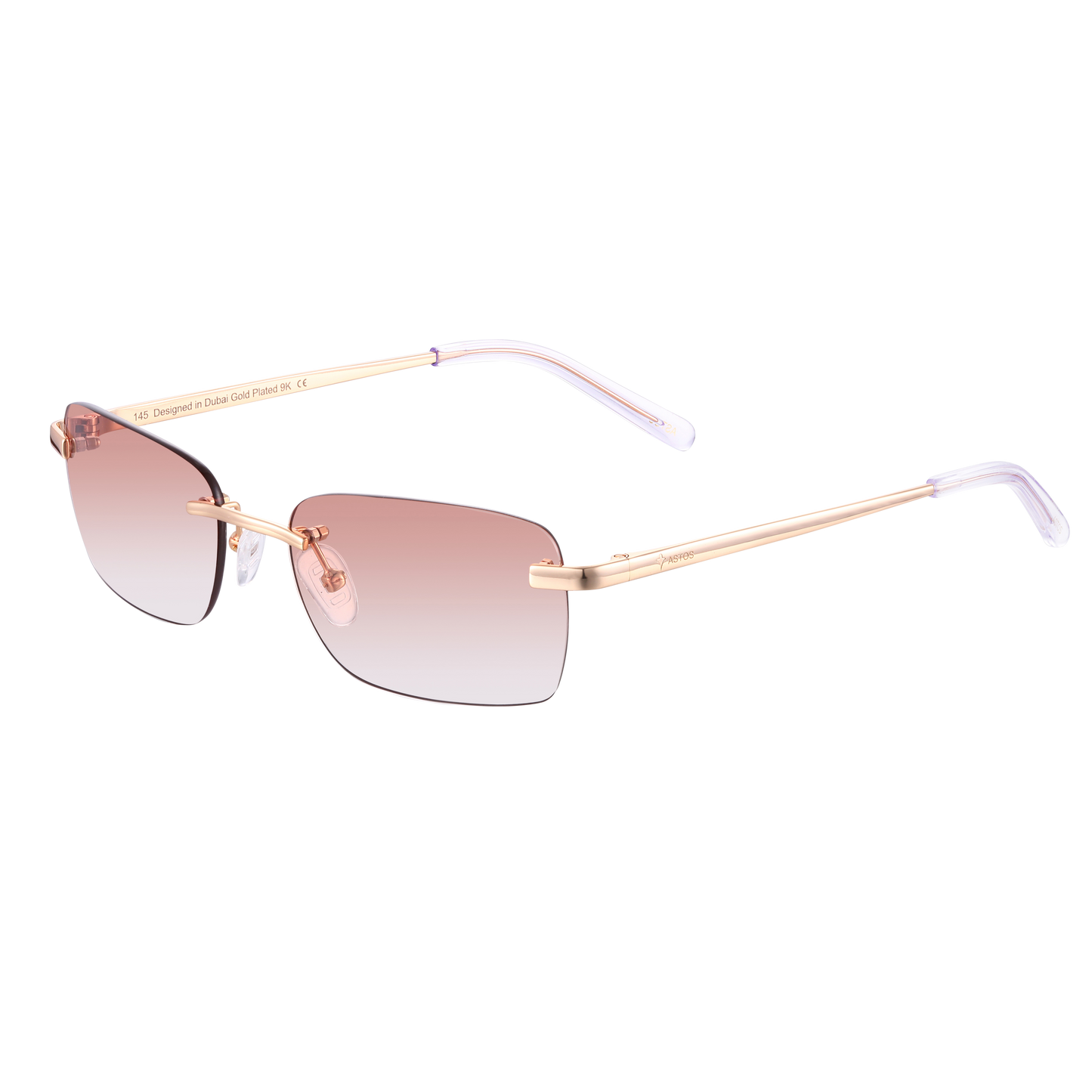 Women's Eyewear Brown gradient | 9K Gold plated