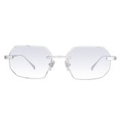 Men's Eyewear Silver Diamond Cut Transparent