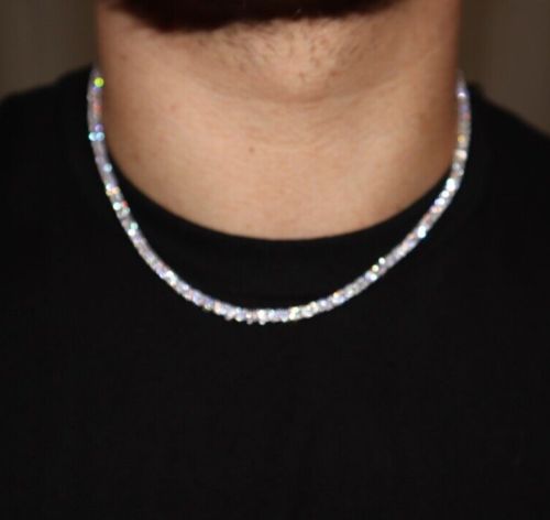 Tennis Chain - White Gold Plated
